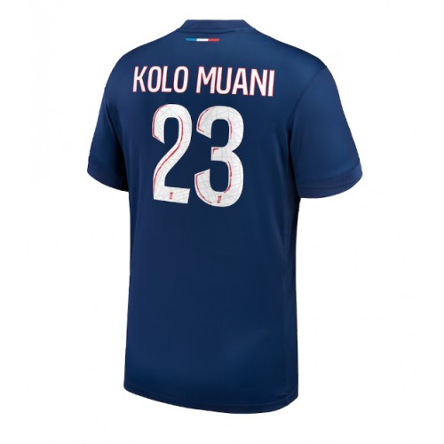 Moški Nogometni dresi Paris Saint-Germain Randal Kolo Muani #23 Domači 2024-25 Kratek Rokav